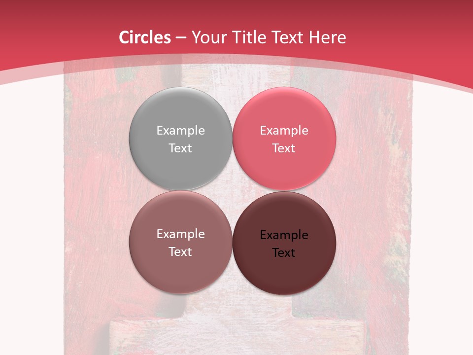 Plank Collage Alphabet PowerPoint Template