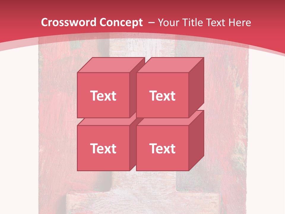 Plank Collage Alphabet PowerPoint Template