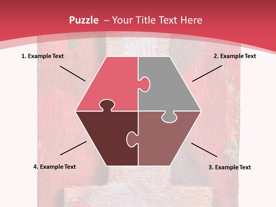 Plank Collage Alphabet PowerPoint Template