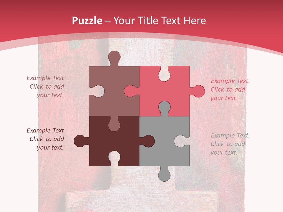 Plank Collage Alphabet PowerPoint Template