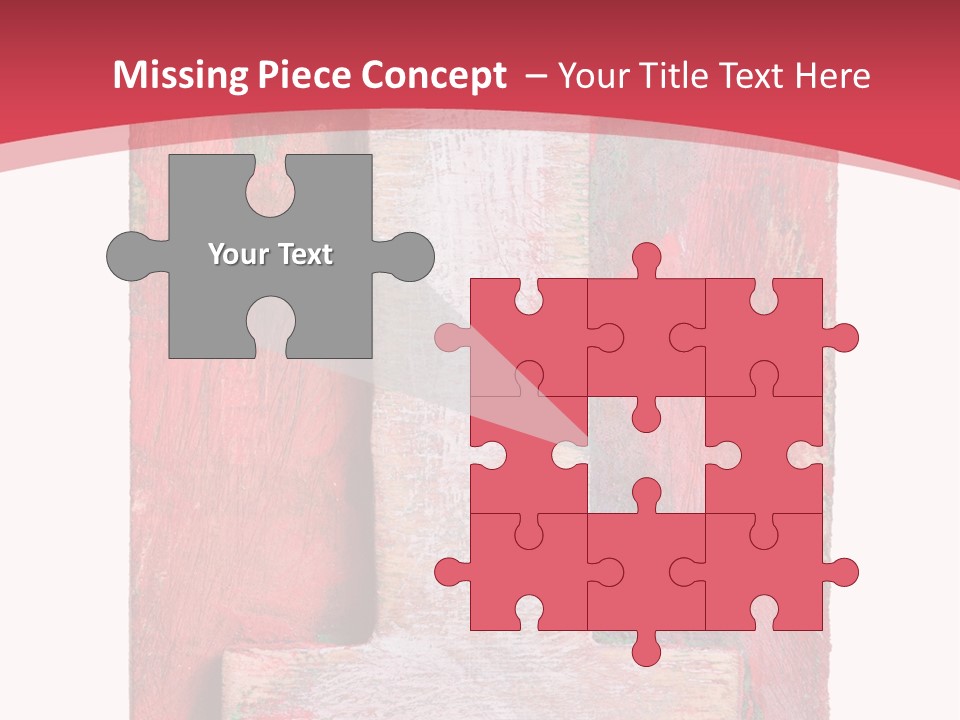 Plank Collage Alphabet PowerPoint Template