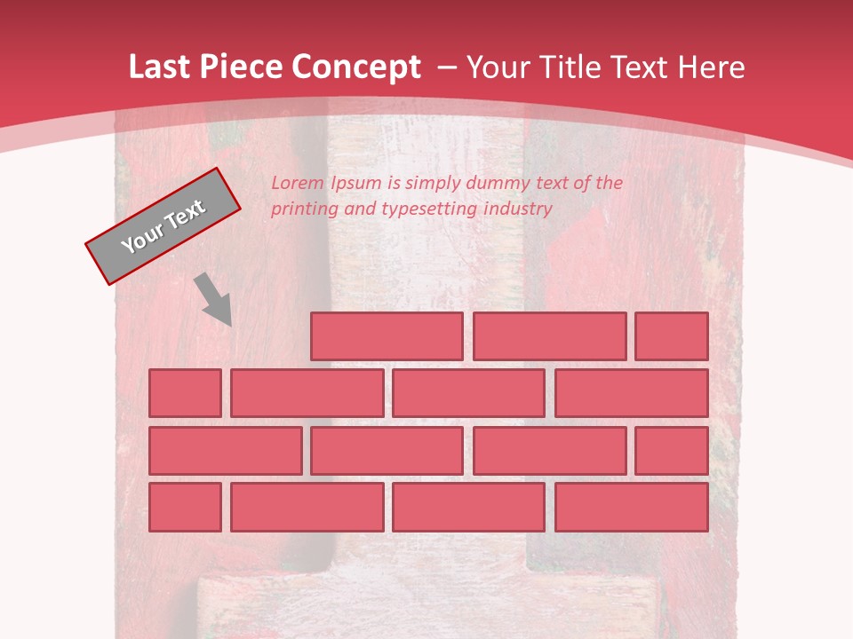 Plank Collage Alphabet PowerPoint Template