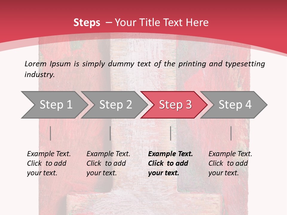 Plank Collage Alphabet PowerPoint Template