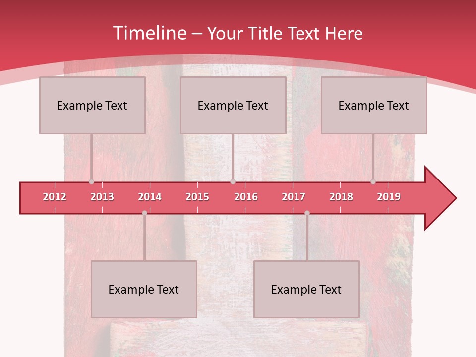 Plank Collage Alphabet PowerPoint Template