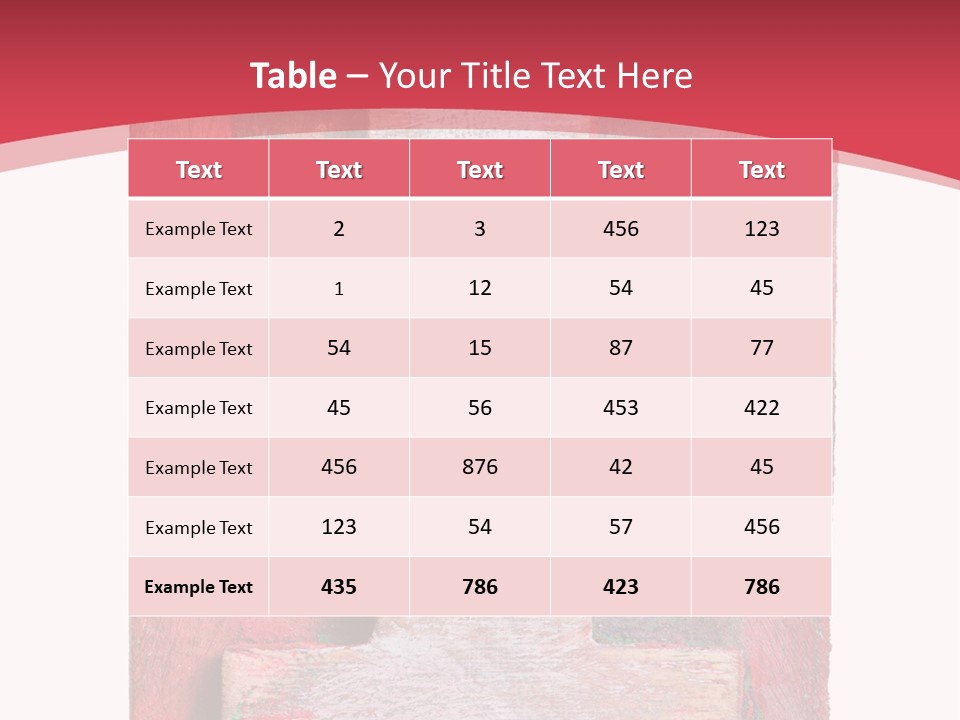 Plank Collage Alphabet PowerPoint Template
