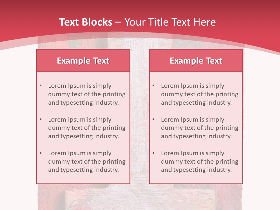 Plank Collage Alphabet PowerPoint Template