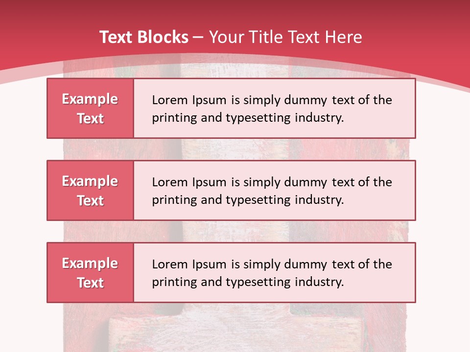 Plank Collage Alphabet PowerPoint Template
