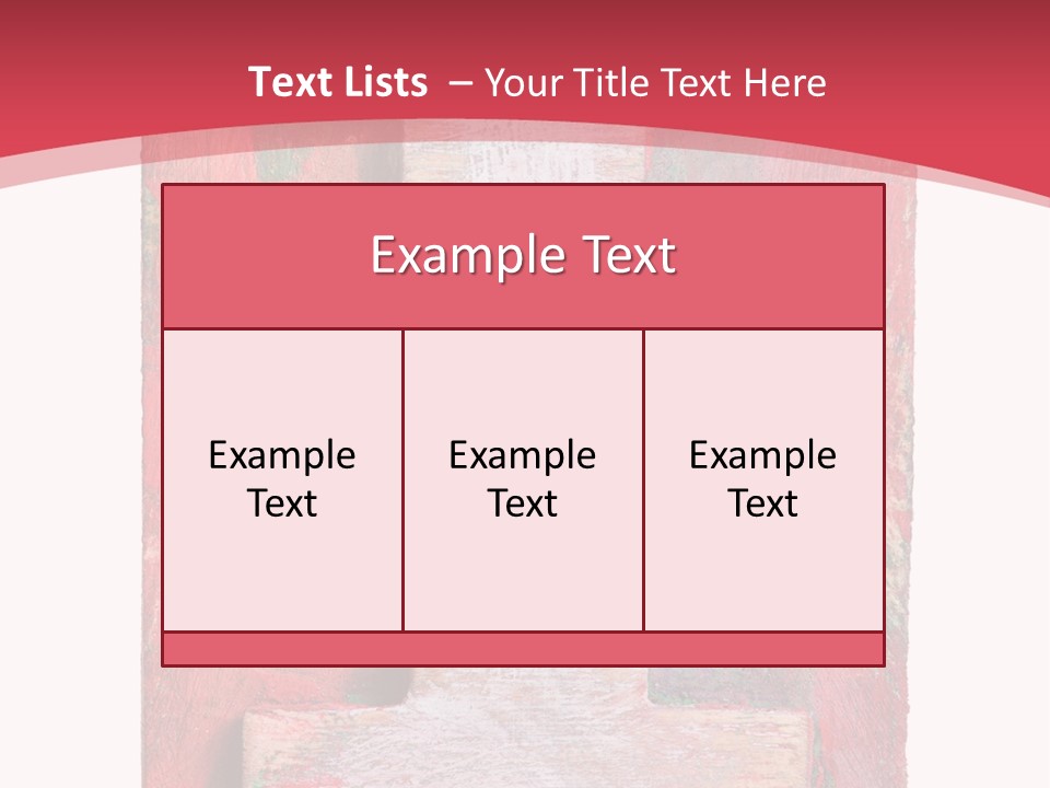 Plank Collage Alphabet PowerPoint Template