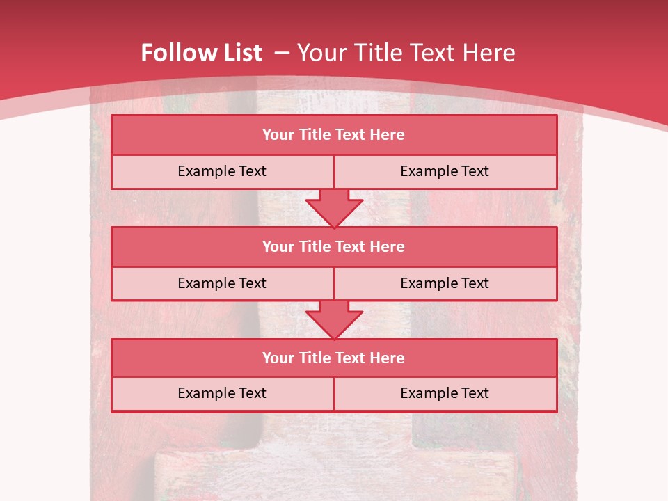 Plank Collage Alphabet PowerPoint Template