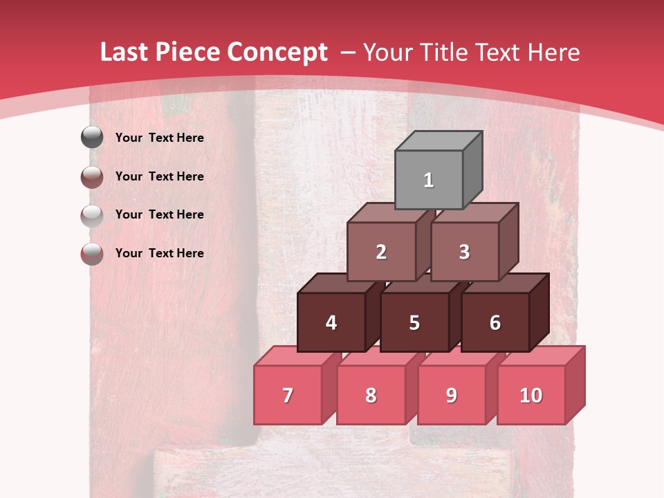 Plank Collage Alphabet PowerPoint Template