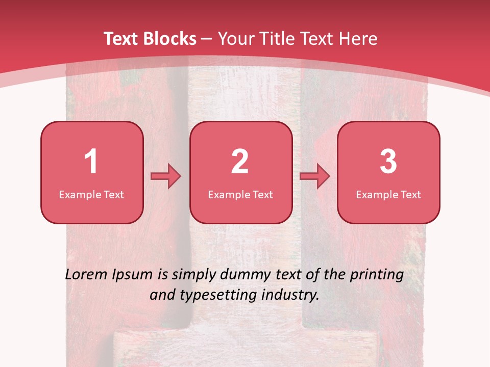 Plank Collage Alphabet PowerPoint Template
