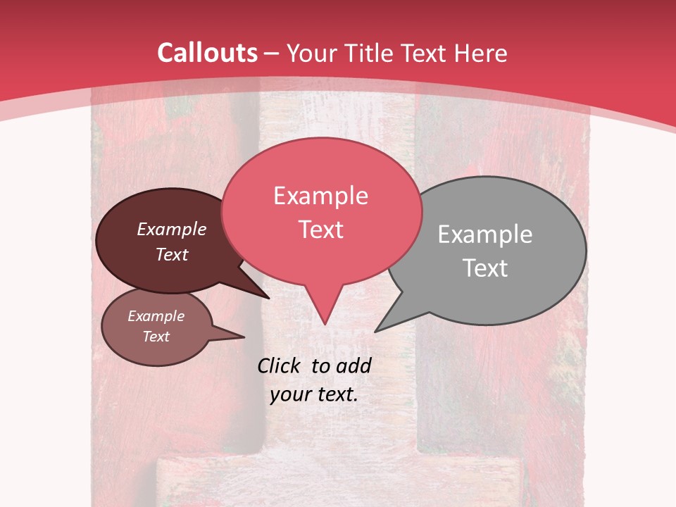 Plank Collage Alphabet PowerPoint Template