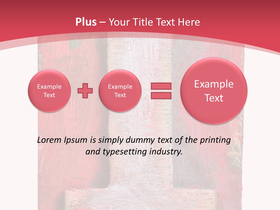 Plank Collage Alphabet PowerPoint Template