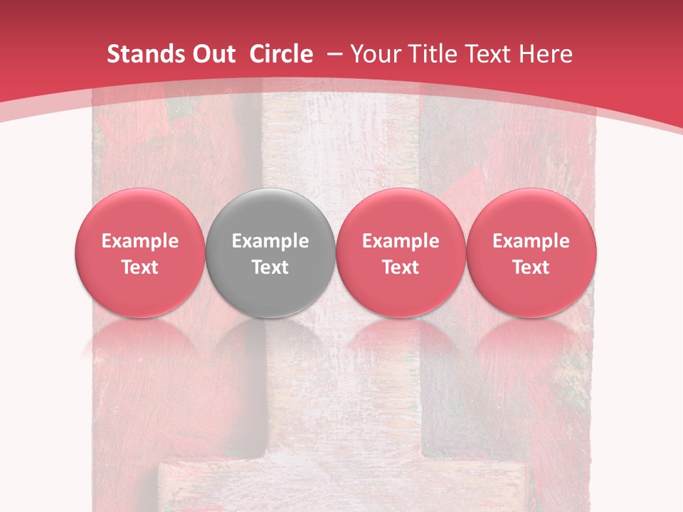 Plank Collage Alphabet PowerPoint Template