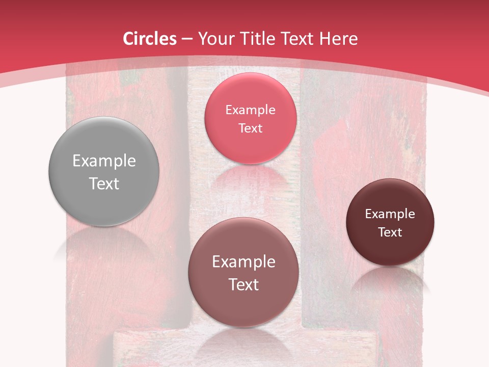 Plank Collage Alphabet PowerPoint Template