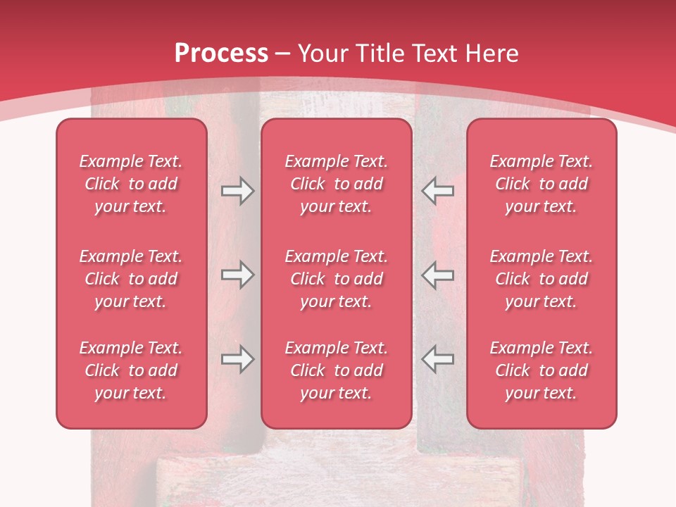 Plank Collage Alphabet PowerPoint Template