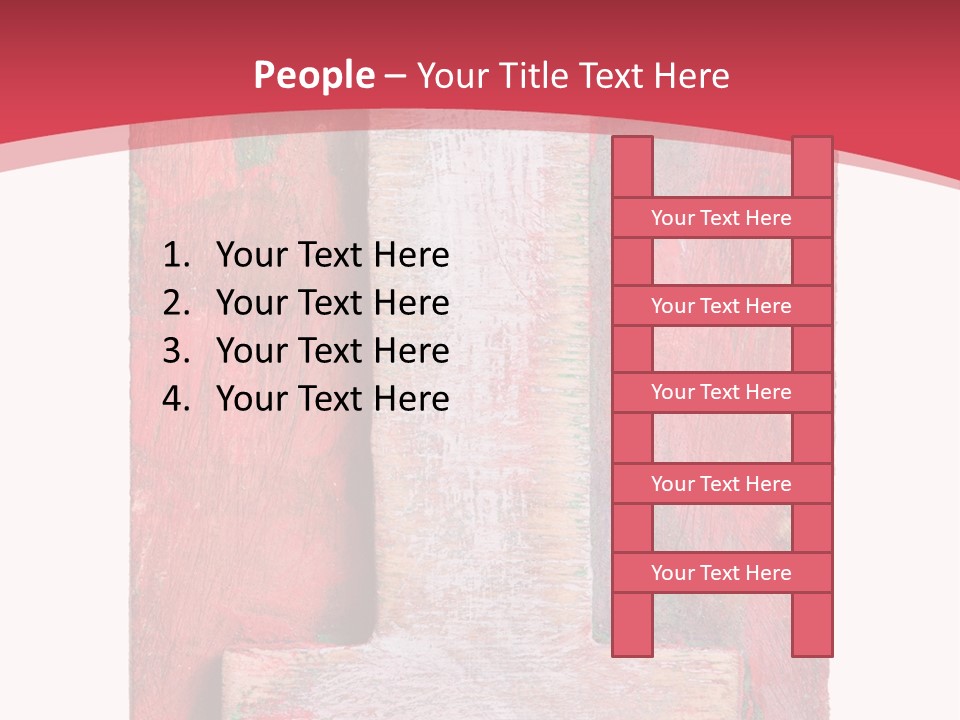 Plank Collage Alphabet PowerPoint Template