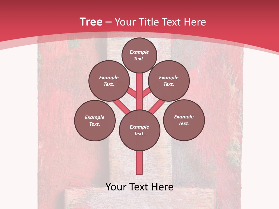 Plank Collage Alphabet PowerPoint Template