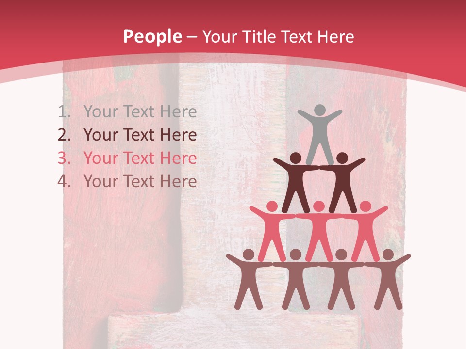 Plank Collage Alphabet PowerPoint Template