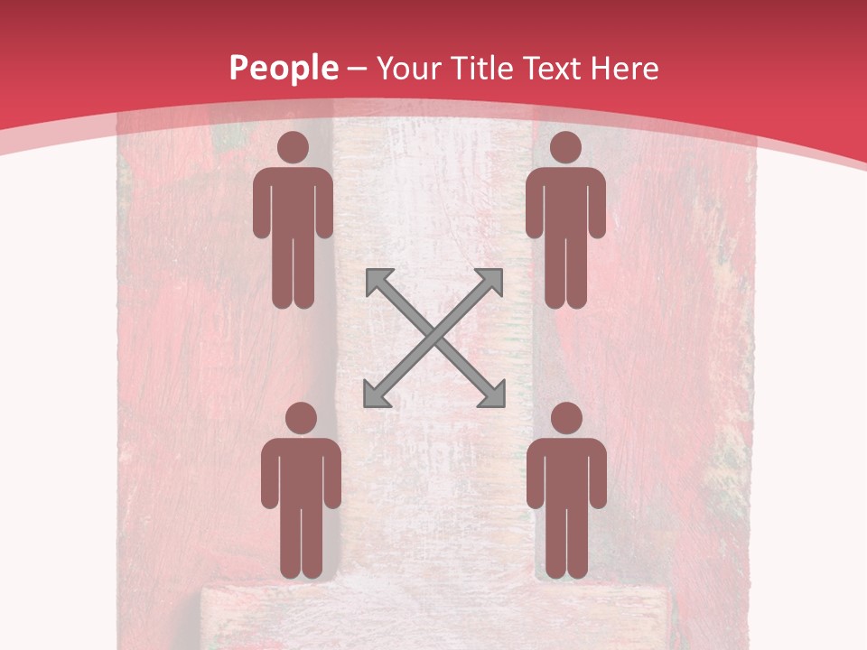 Plank Collage Alphabet PowerPoint Template