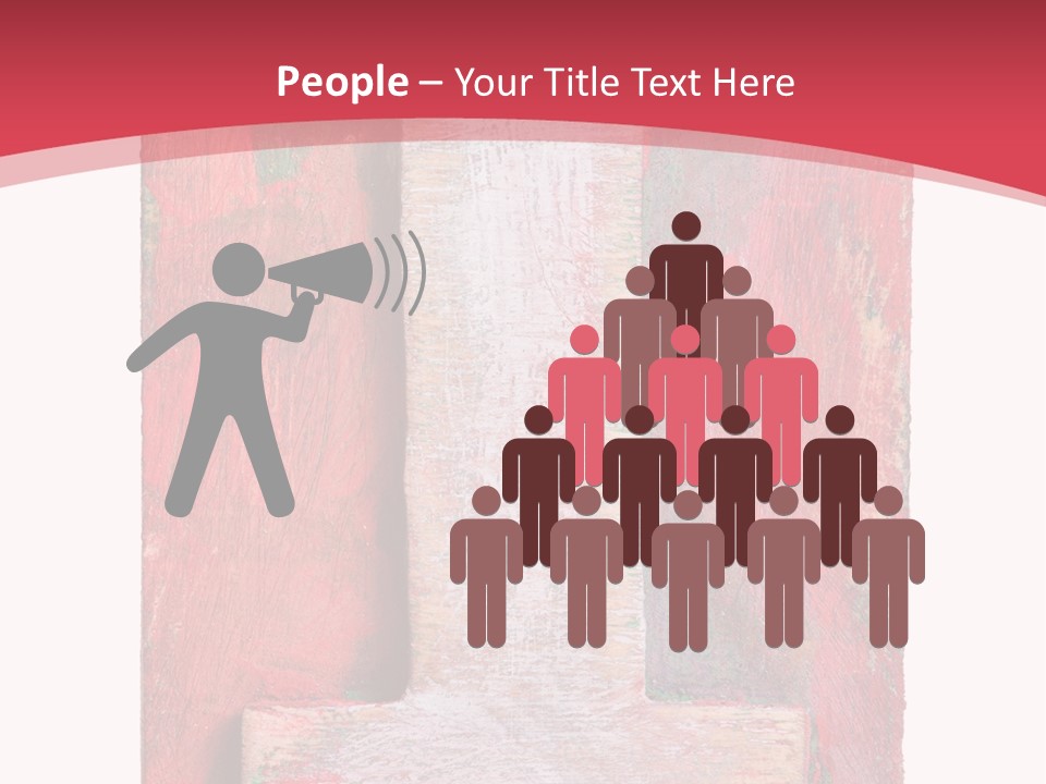 Plank Collage Alphabet PowerPoint Template