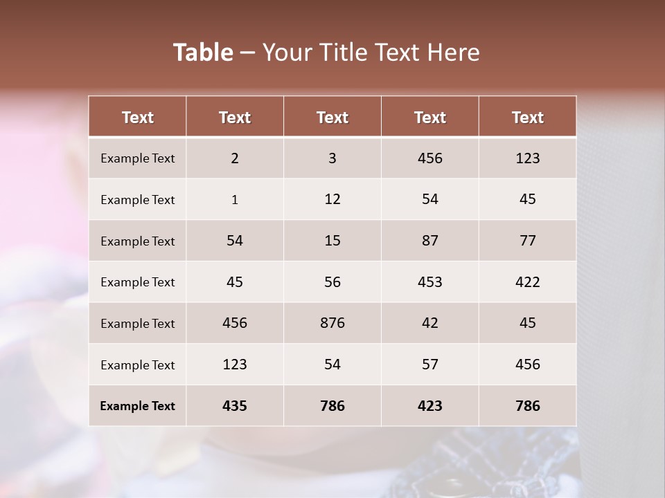 One Background Healthy PowerPoint Template