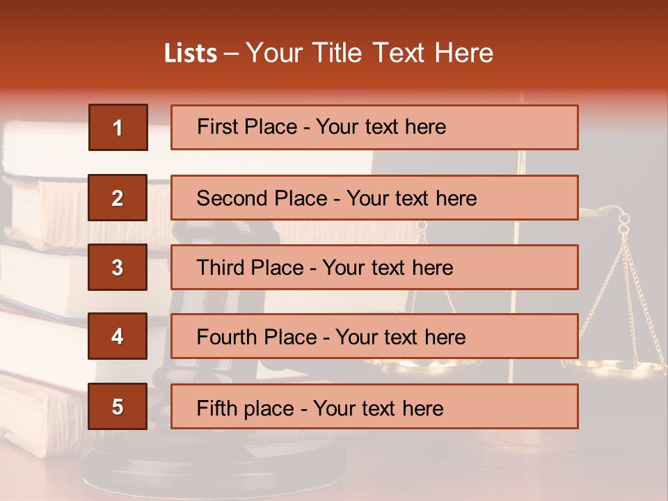 Symbolic Legal Authority PowerPoint Template