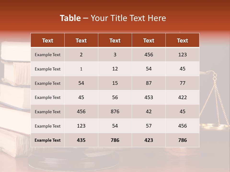Symbolic Legal Authority PowerPoint Template