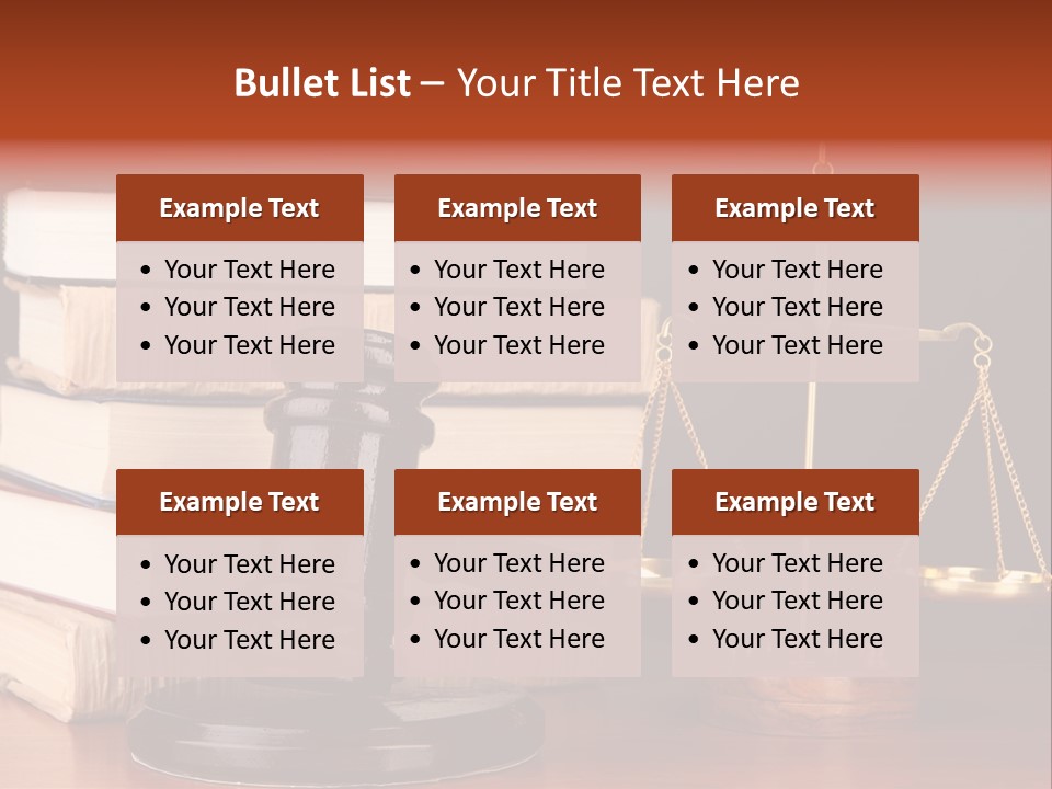 Symbolic Legal Authority PowerPoint Template