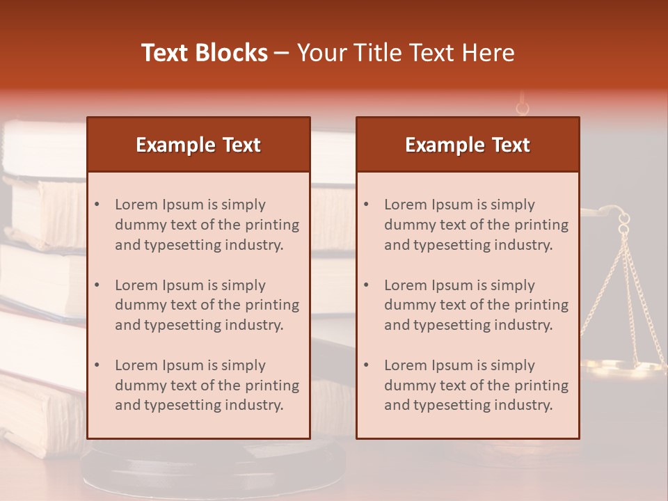 Symbolic Legal Authority PowerPoint Template