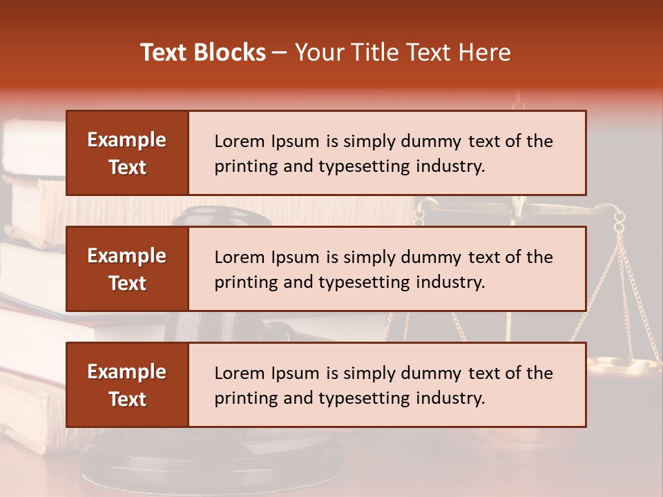 Symbolic Legal Authority PowerPoint Template