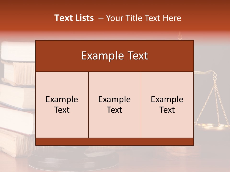 Symbolic Legal Authority PowerPoint Template