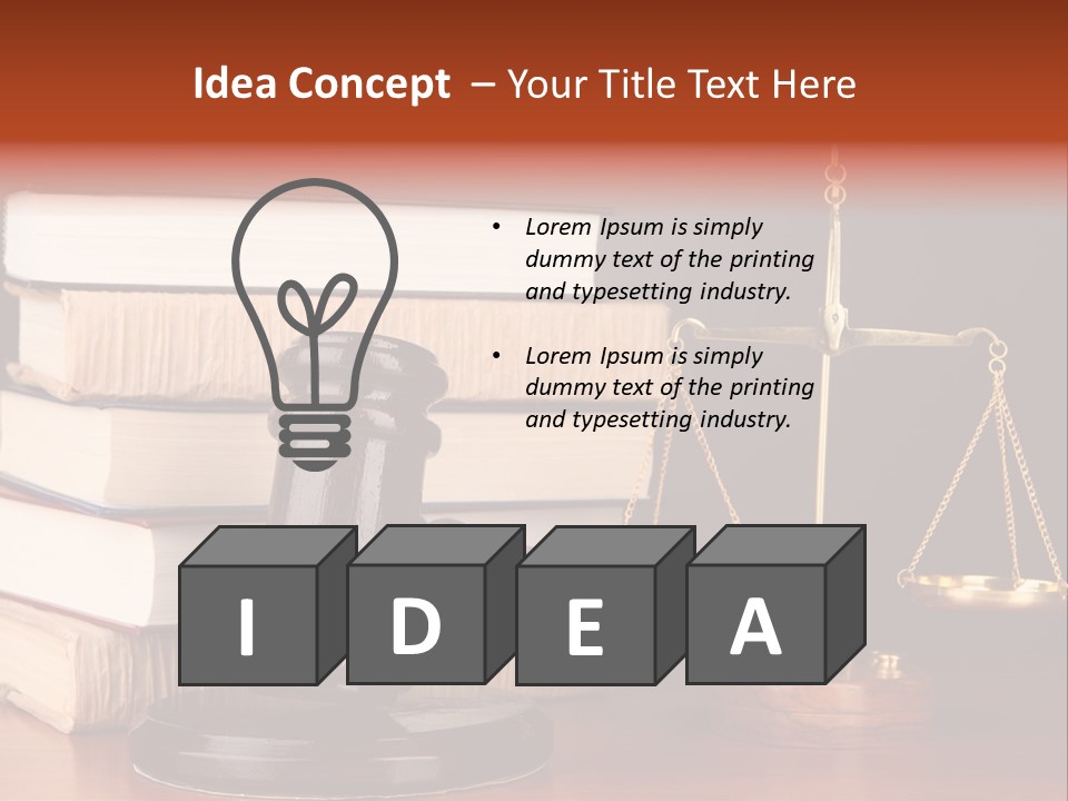 Symbolic Legal Authority PowerPoint Template