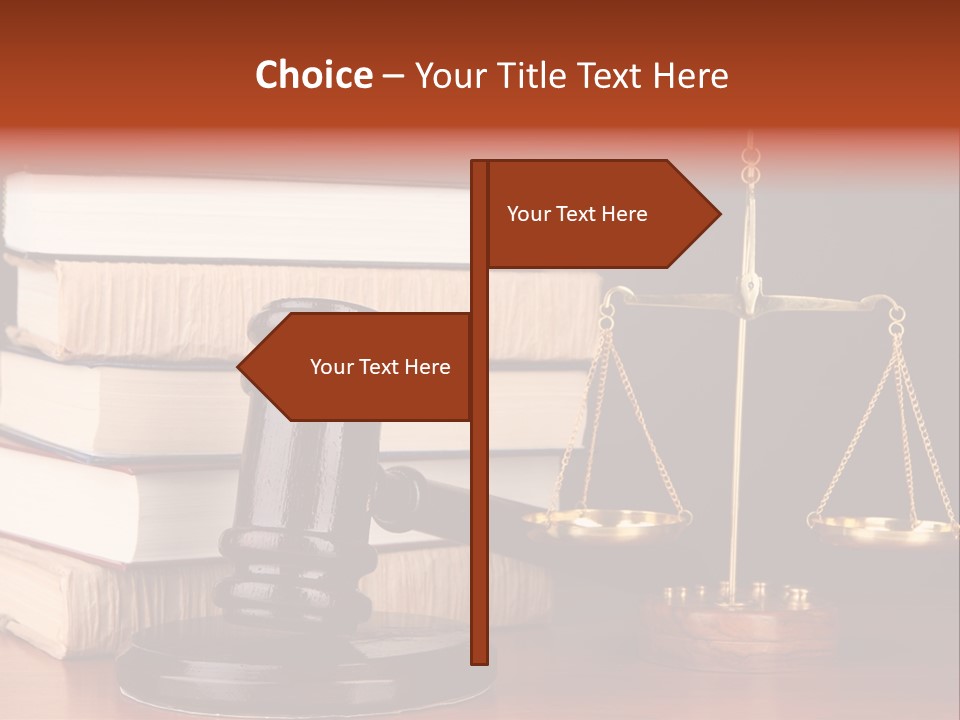Symbolic Legal Authority PowerPoint Template