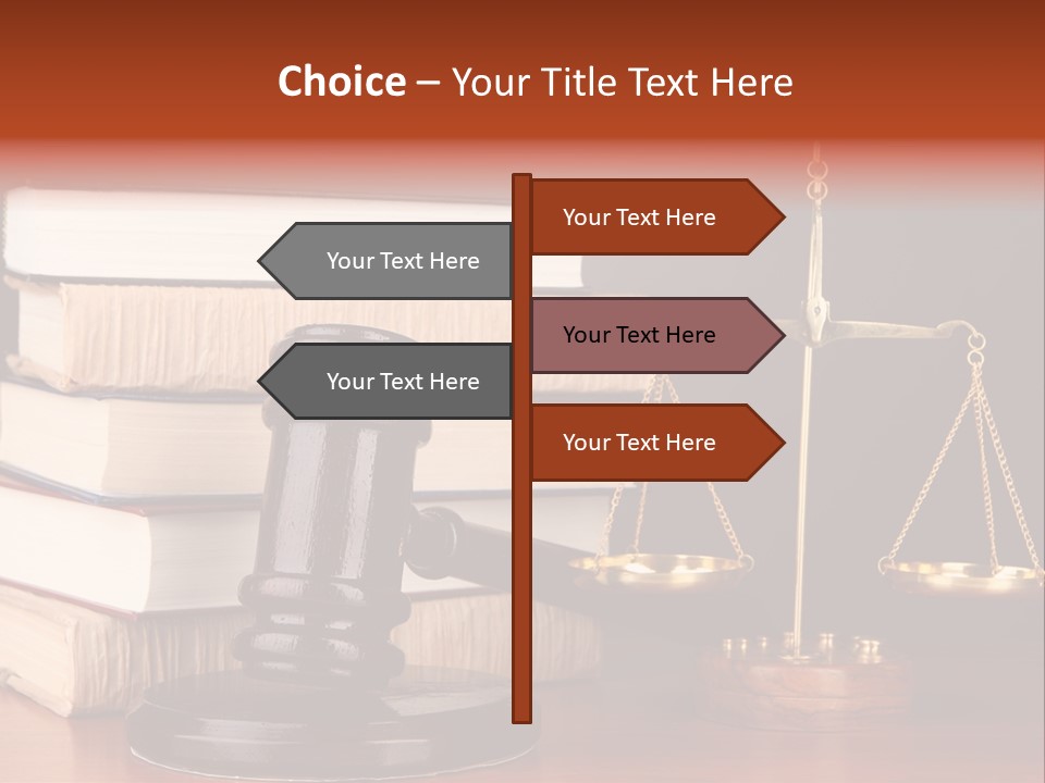 Symbolic Legal Authority PowerPoint Template