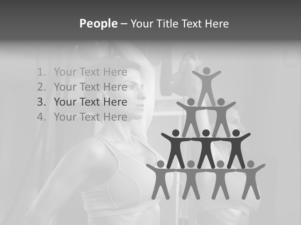Lifting Weight Building PowerPoint Template