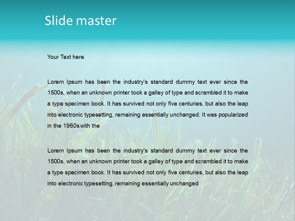 Water Nature Seascape PowerPoint Template