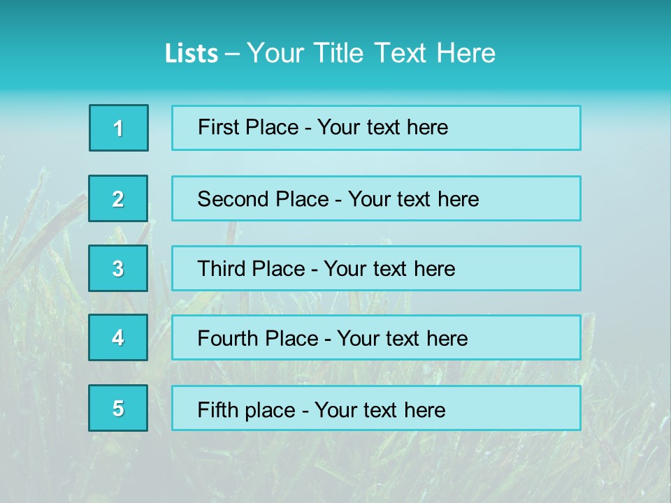 Water Nature Seascape PowerPoint Template
