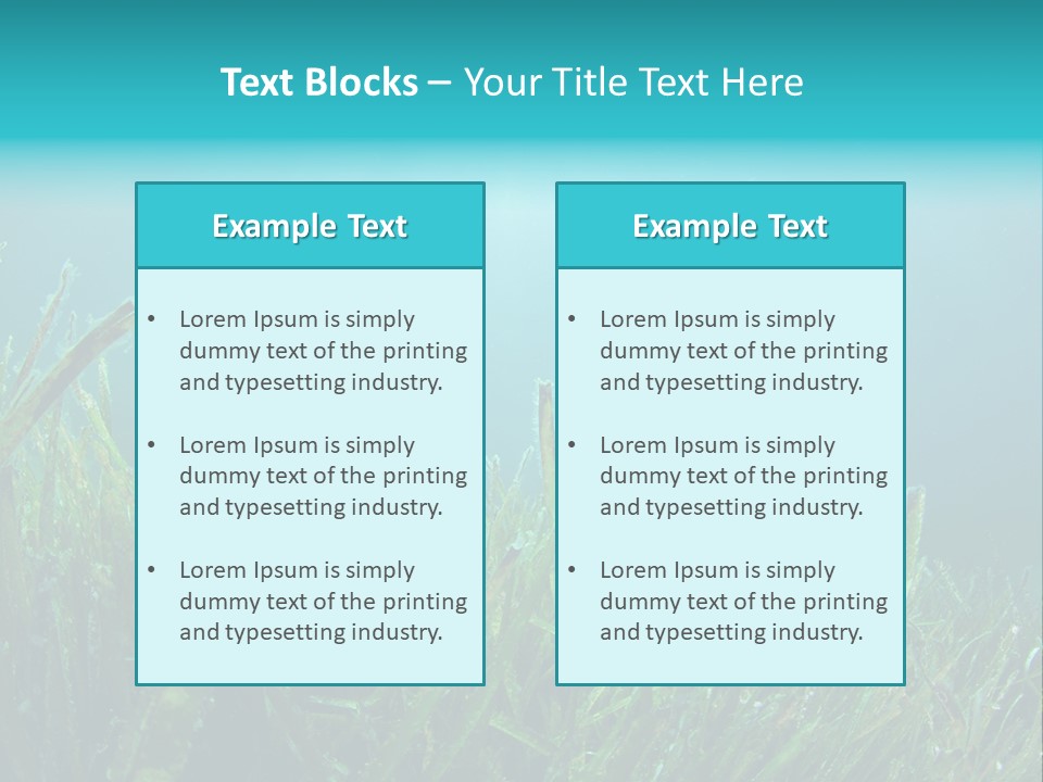 Water Nature Seascape PowerPoint Template