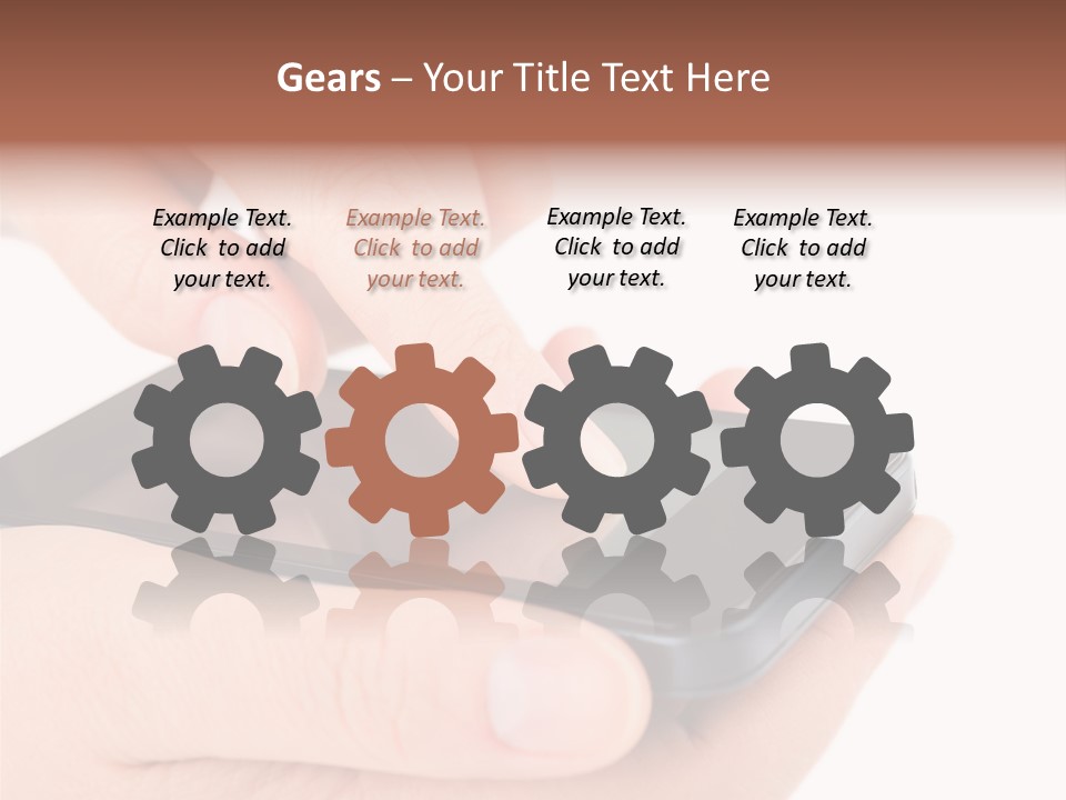 Pointing Computer Showing PowerPoint Template