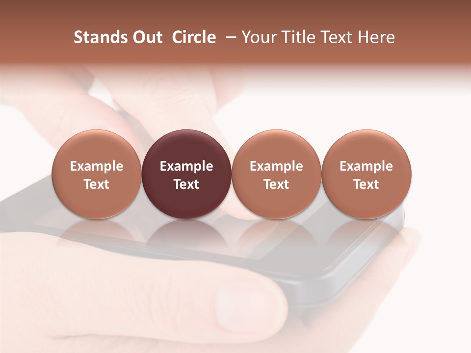 Pointing Computer Showing PowerPoint Template