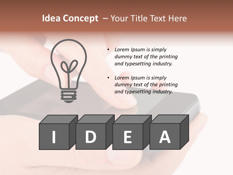 Pointing Computer Showing PowerPoint Template