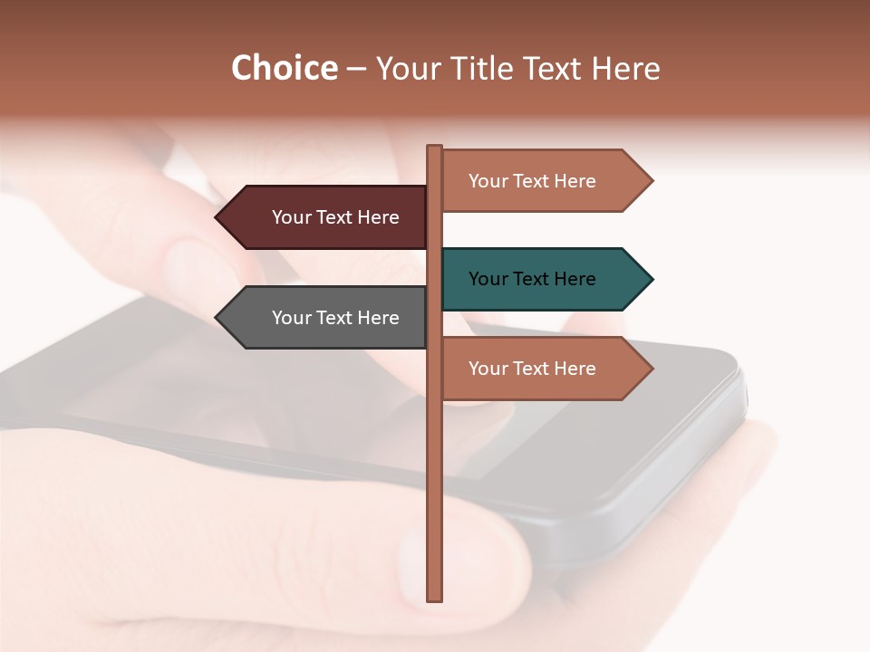 Pointing Computer Showing PowerPoint Template