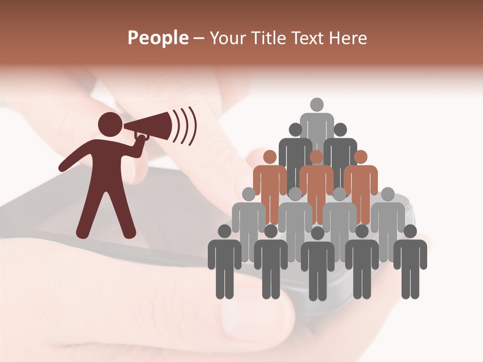 Pointing Computer Showing PowerPoint Template