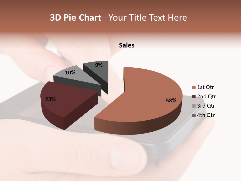 Pointing Computer Showing PowerPoint Template