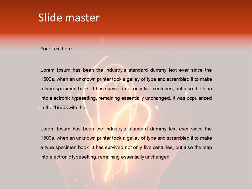 Power Old Glow PowerPoint Template