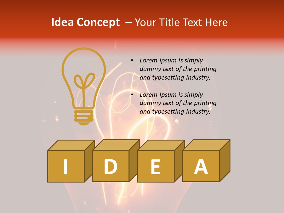 Power Old Glow PowerPoint Template