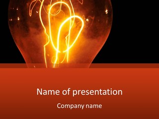 Filament Vintage Electricity PowerPoint Template