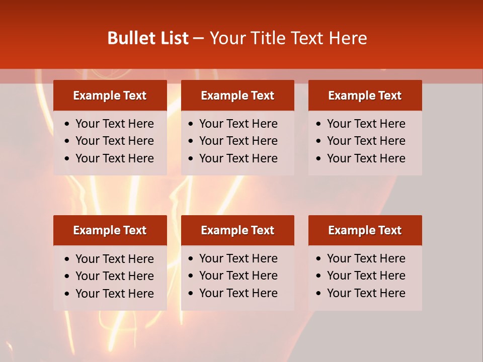 Filament Vintage Electricity PowerPoint Template