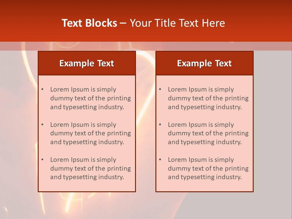 Filament Vintage Electricity PowerPoint Template